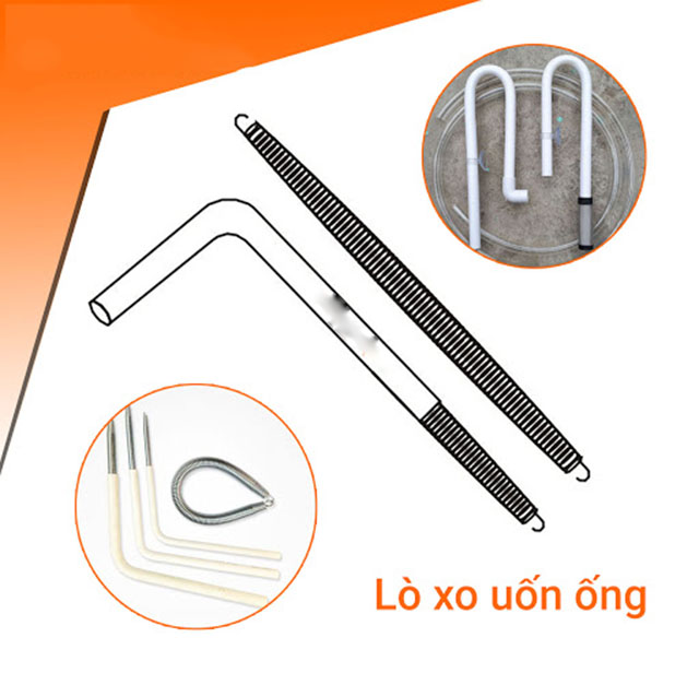 Sử dụng lò xo chuyên dụng để uốn ống nhựa (Nguồn: sưu tầm)